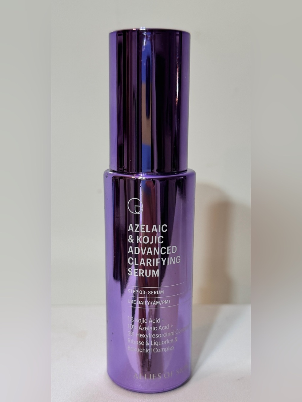Allies of Skin Clarifying Serum! New! Never Used! RETAIL 100.00